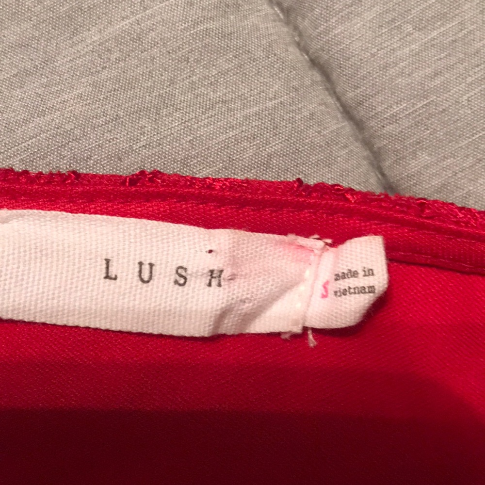 Red lace sweetheart cocktail dress small EUC ❤️ - Picture 3 of 4